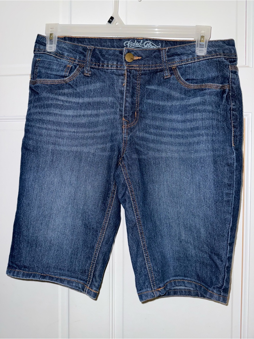 Faded Glory Women’s Dark Blue Denim Jean Shorts